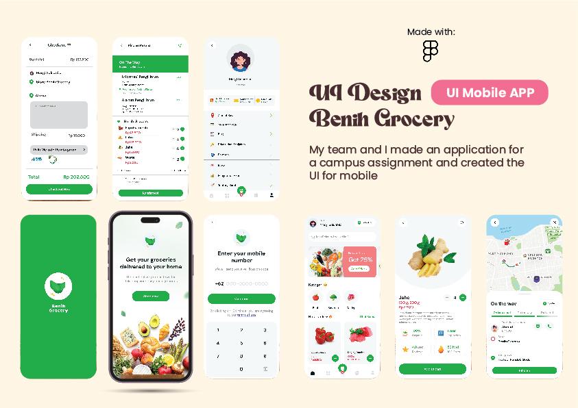 Benih Grocery Mobile App UI/UX